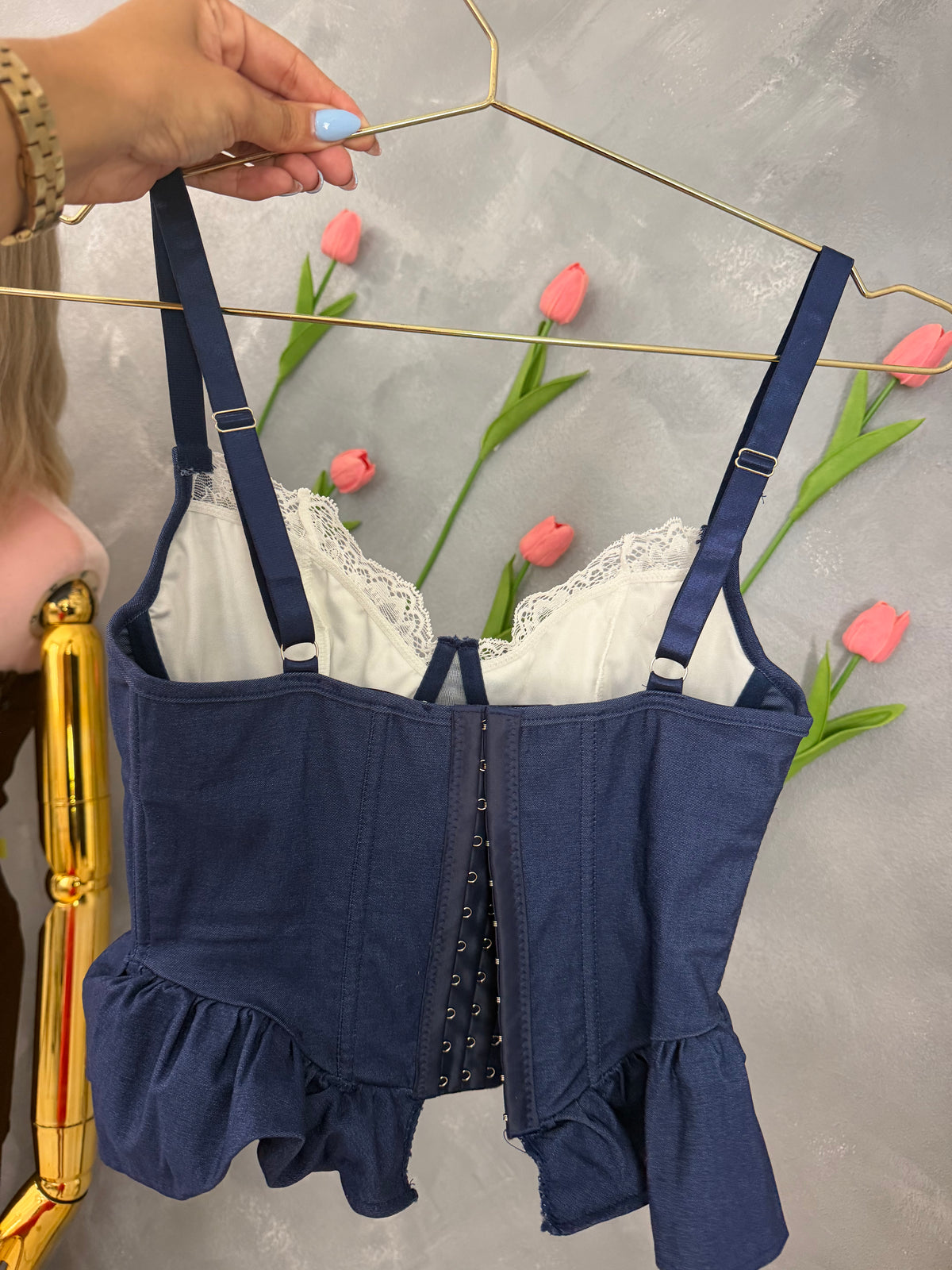 Denim Corset