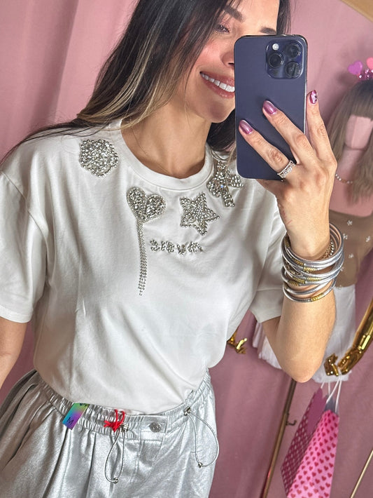 Rhinestone T-shirt