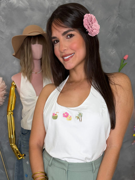Summer tropical top