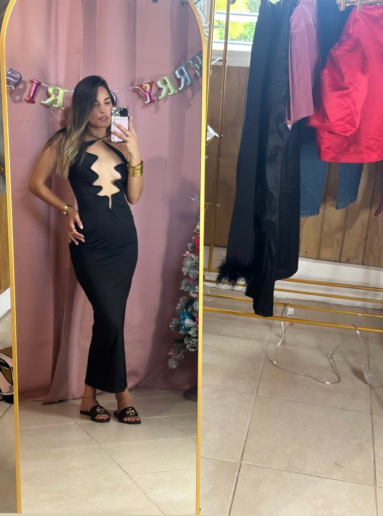 Asymmetric Maxi Dress