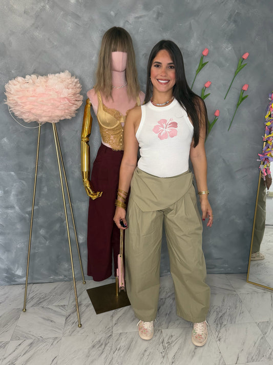 Scarf barrel pants