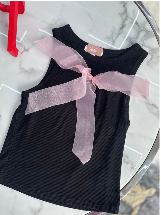 Mesh Ribbon top