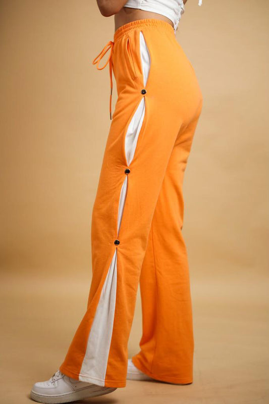 White & Orange Pant