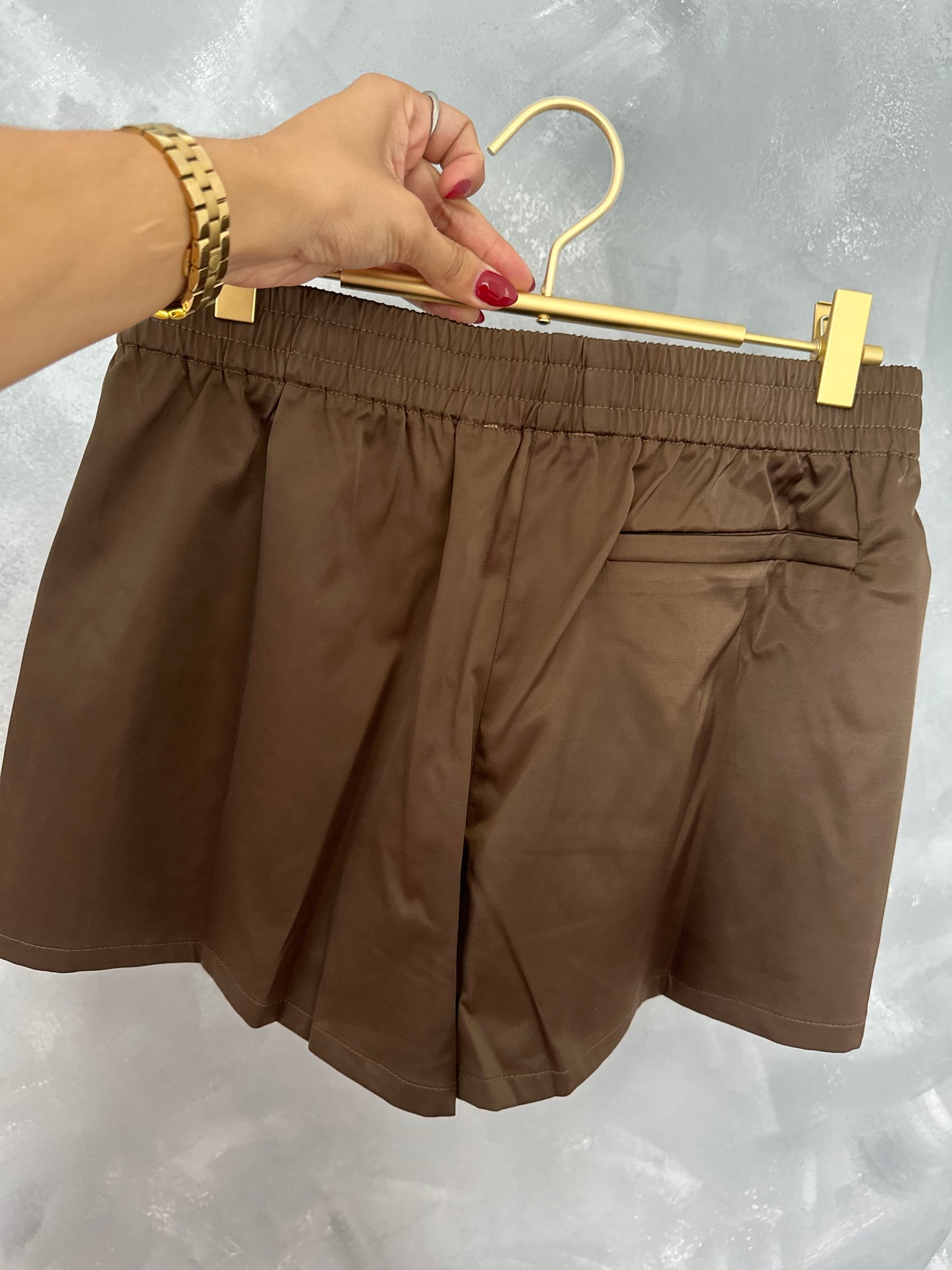 Mocha Satin Short