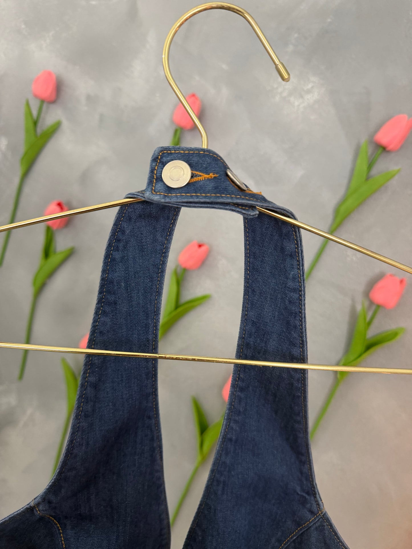 Denim Halter Top