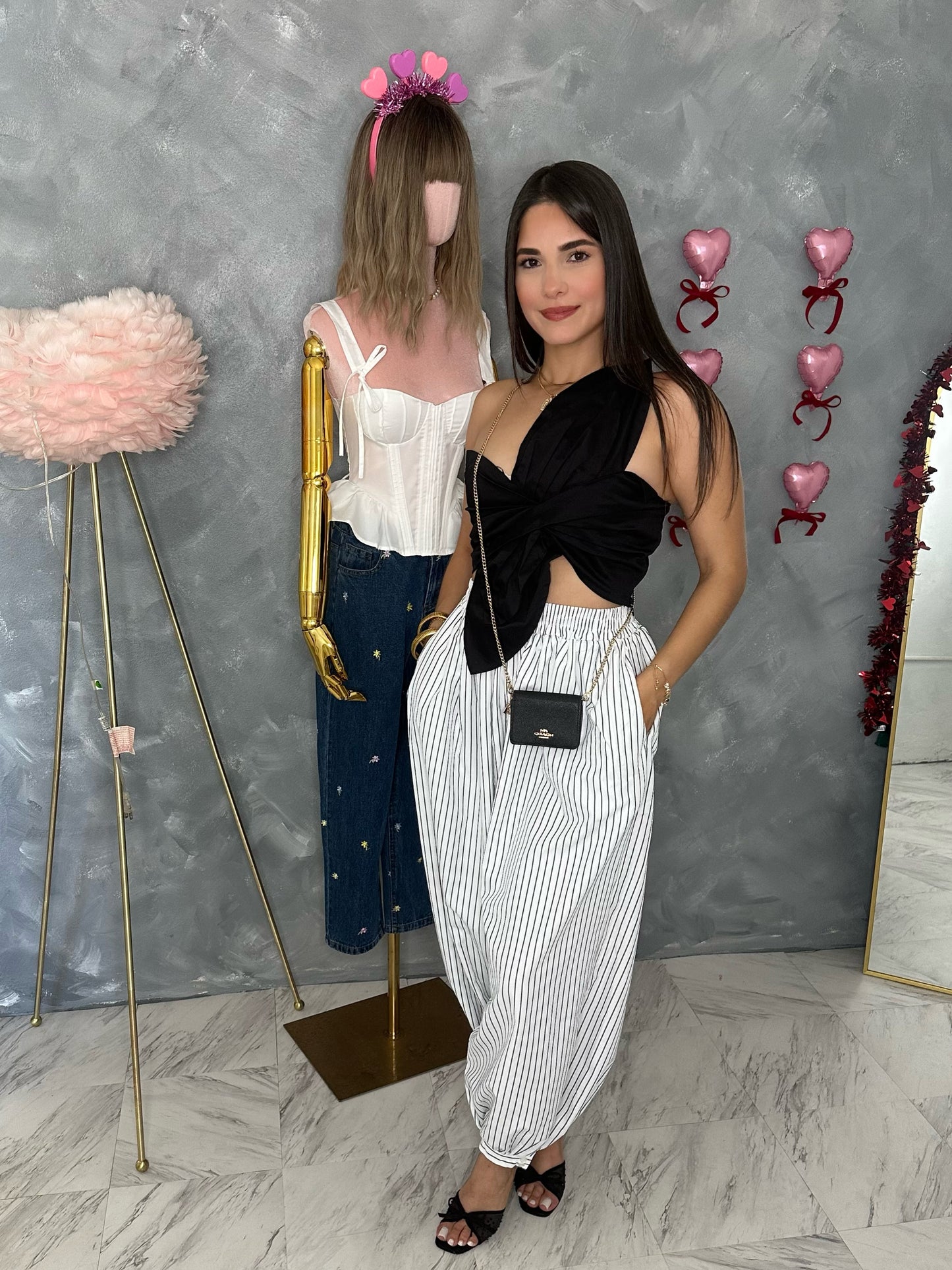 Striped Balloon Pants