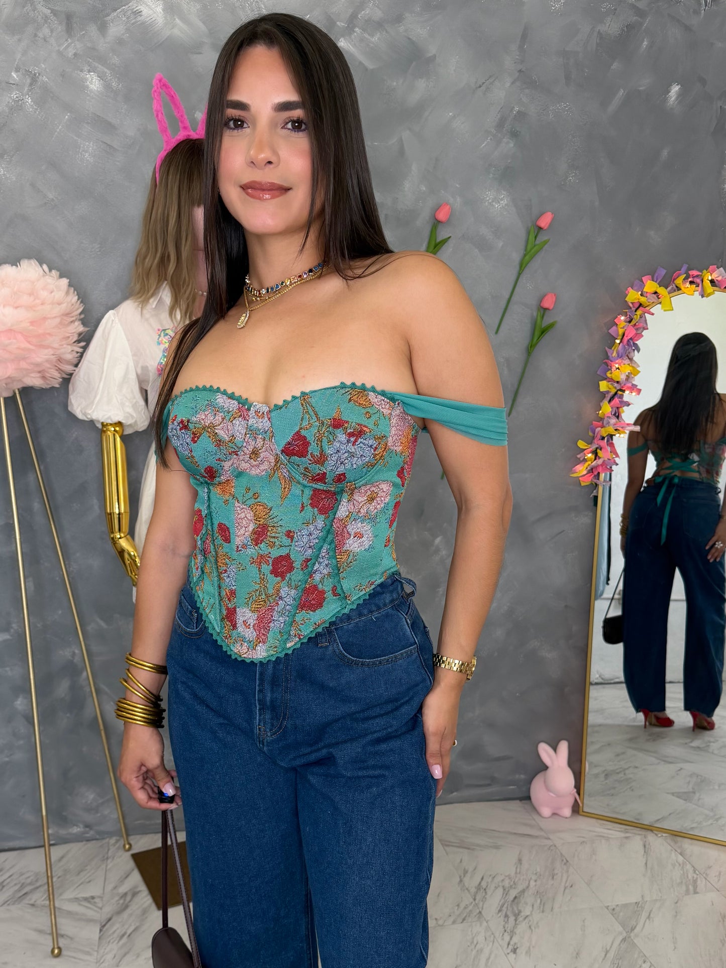 Corset Turquesa