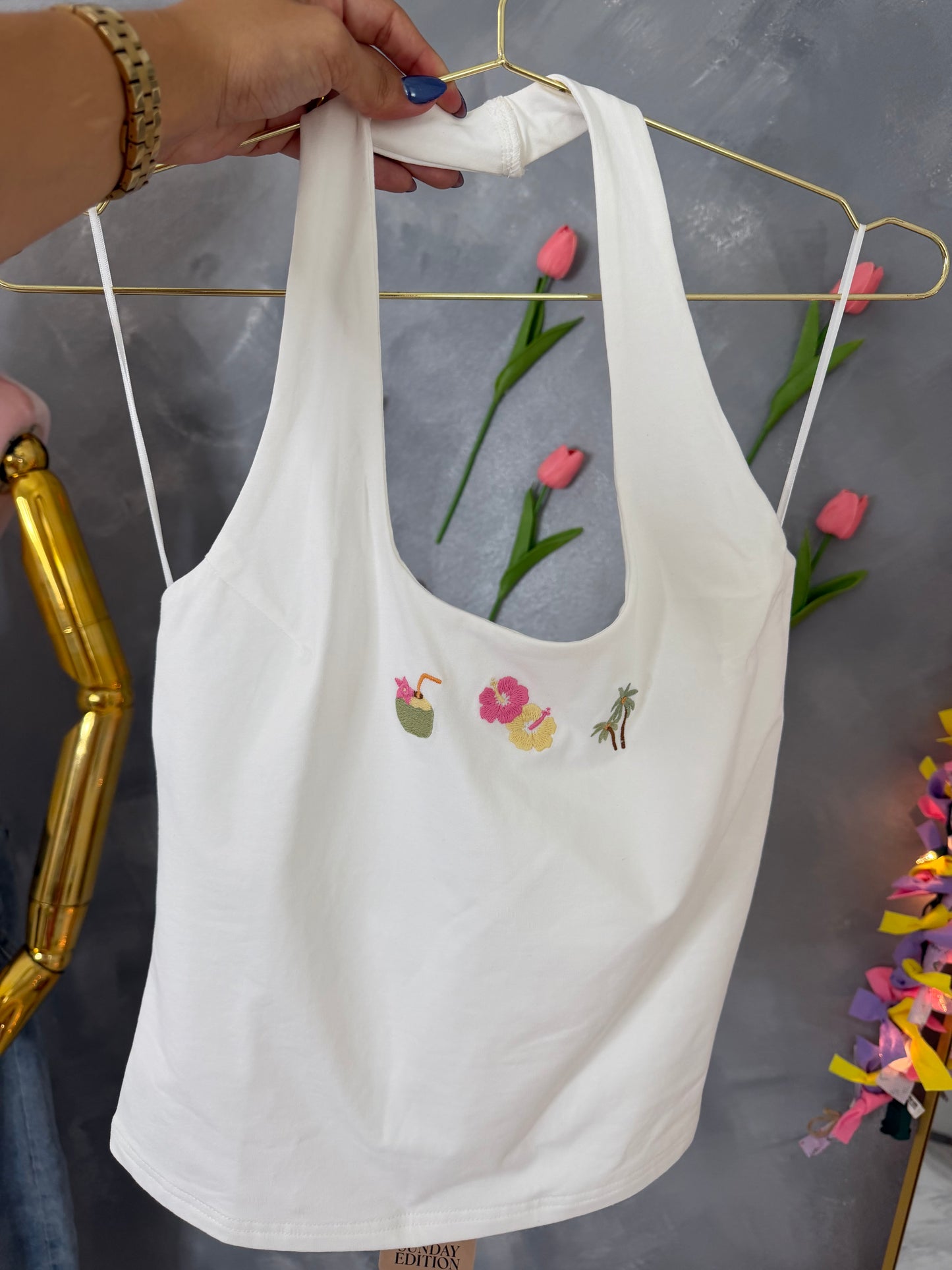 Summer tropical top