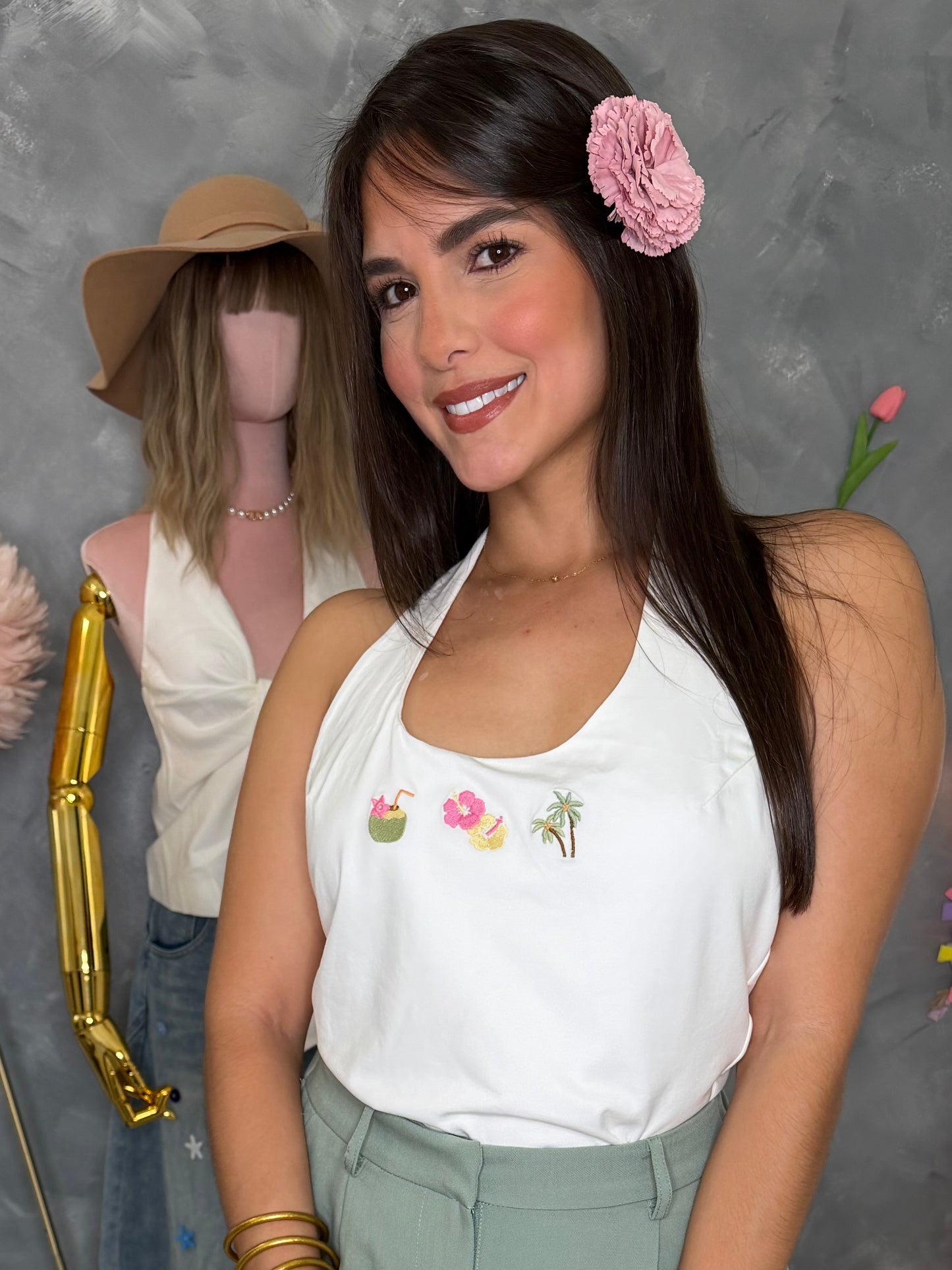 Summer tropical top