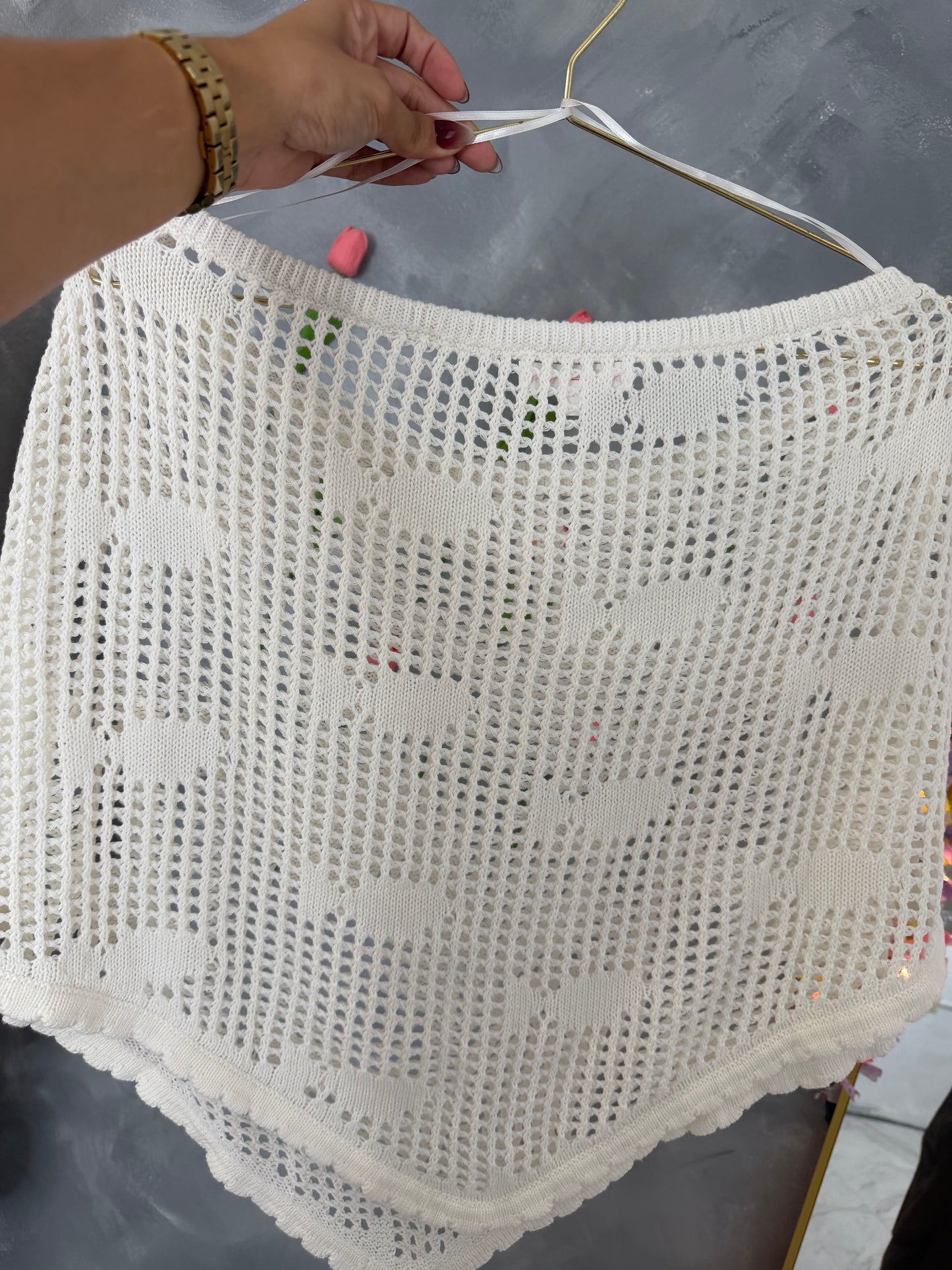 Poncho crochet top