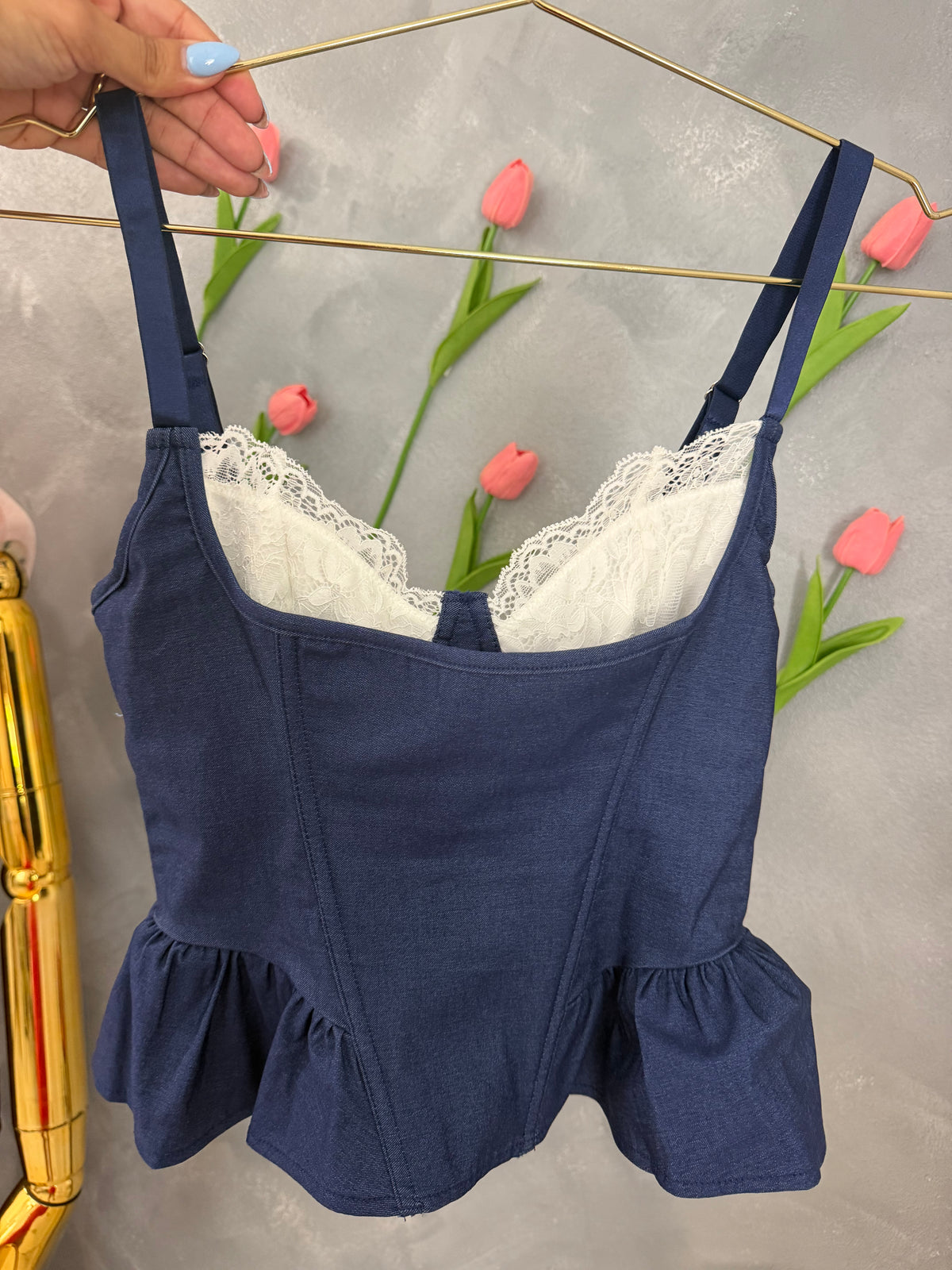 Denim Corset