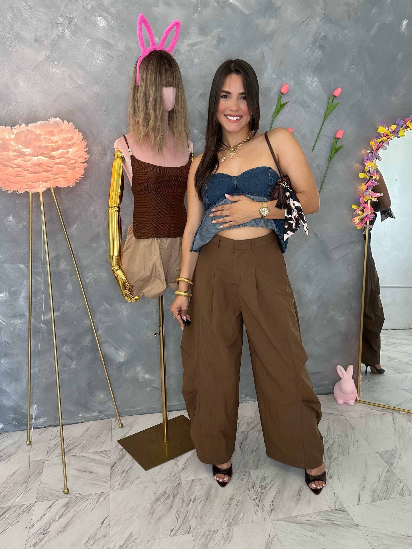 Barrel Brown Pants