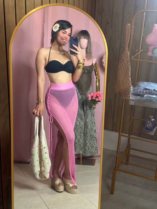 Cover up skirt PINK