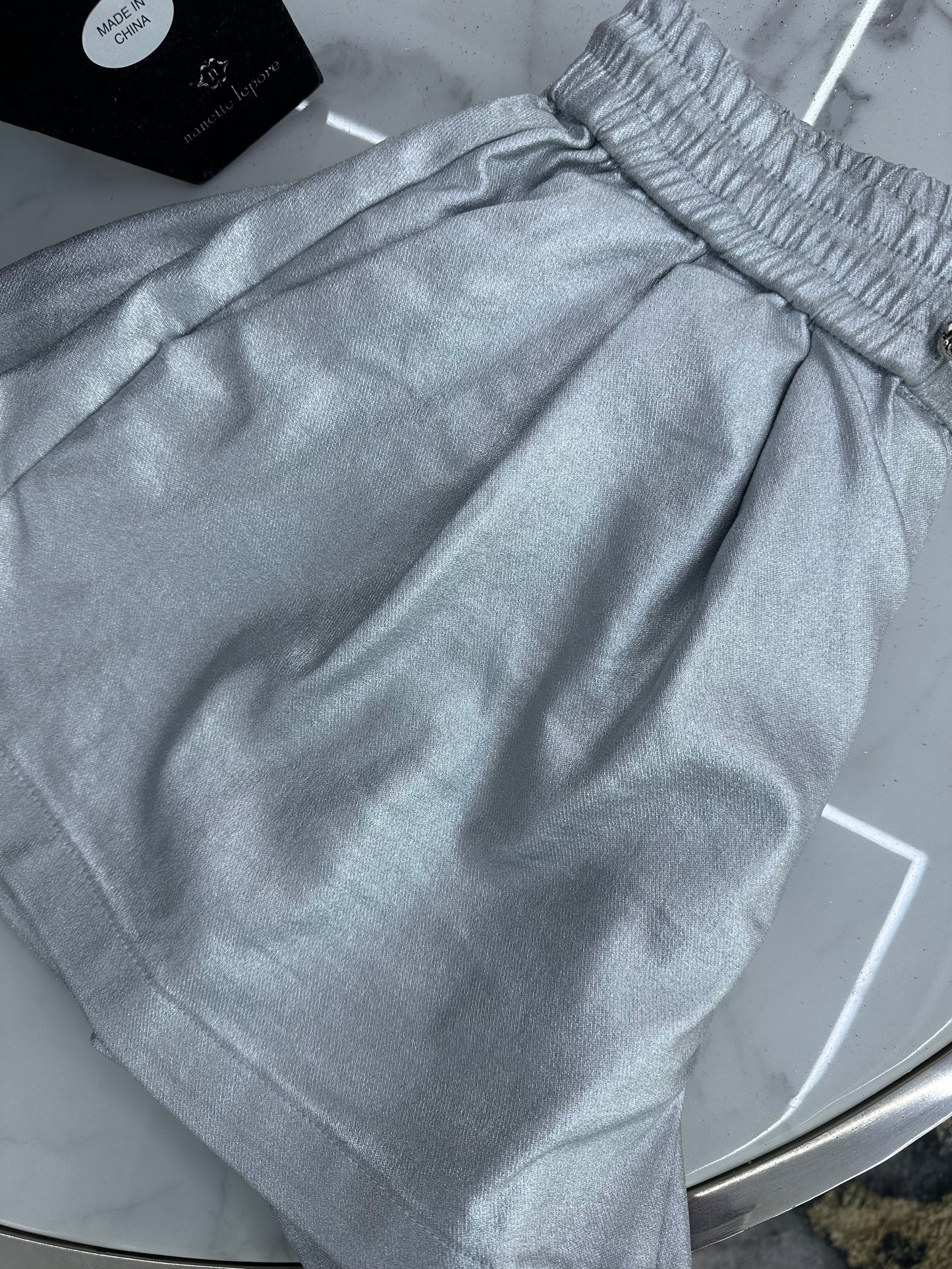 Glitter Pleated Shorts