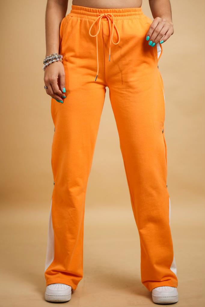 White & Orange Pant