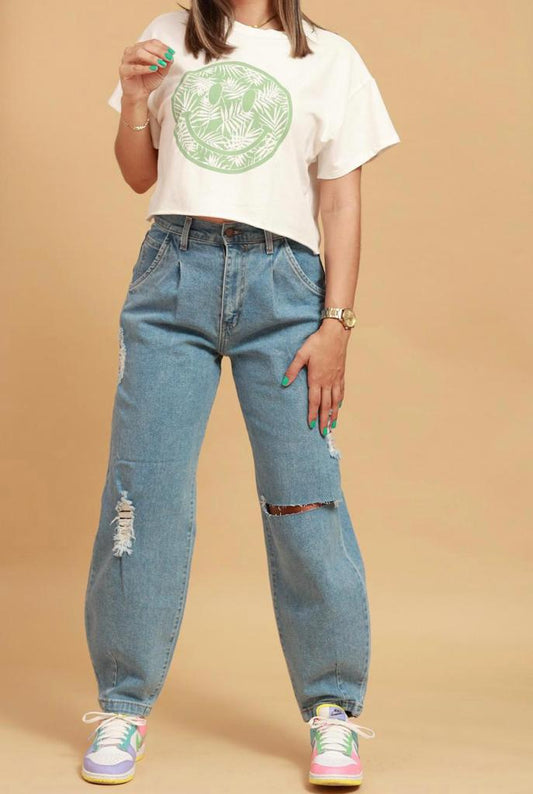 Happy Face Crop Top